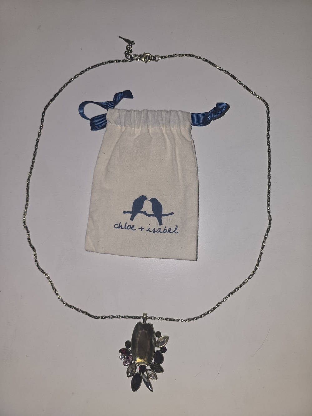 Chloe + Isabel Multicolor Faceted Pendant Necklace